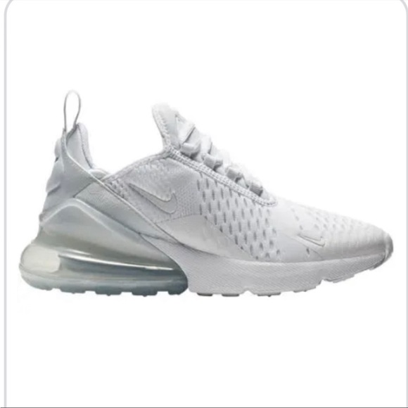 Nike | Shoes | Nike Air Max 27 Grade School 7y White Shoes Sneakers |  Poshmark
